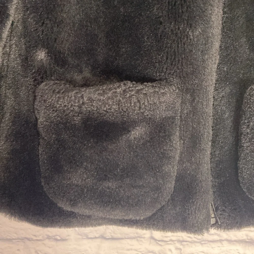 Mayoral black faux fur jacket
